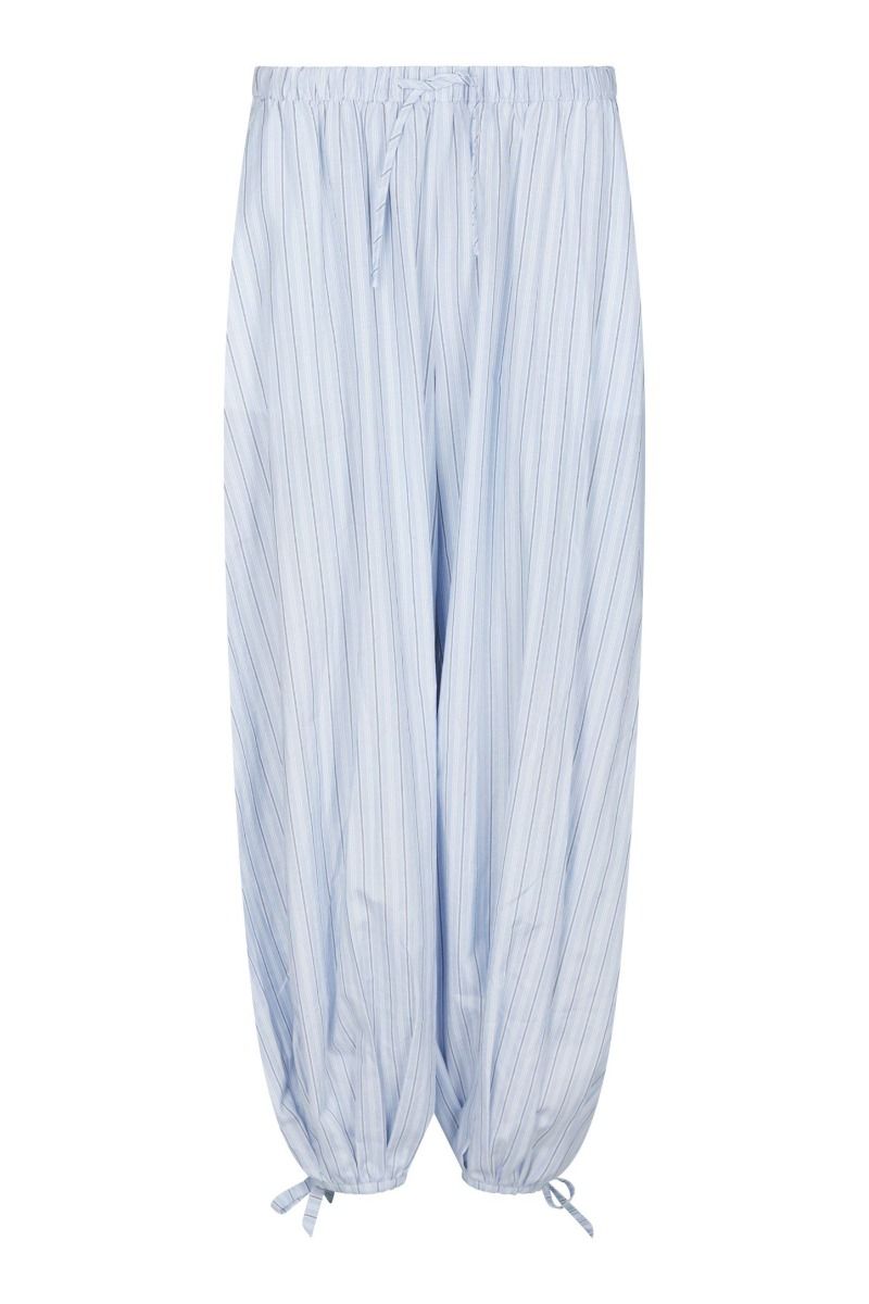 Neo Noir - Bukser - Roxane Balloon Double Stripe Pants - Light Blue