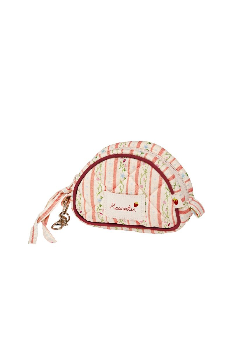 Maanesten - Nøglering - Rui Keychain Bag Summer Stripes - Peach