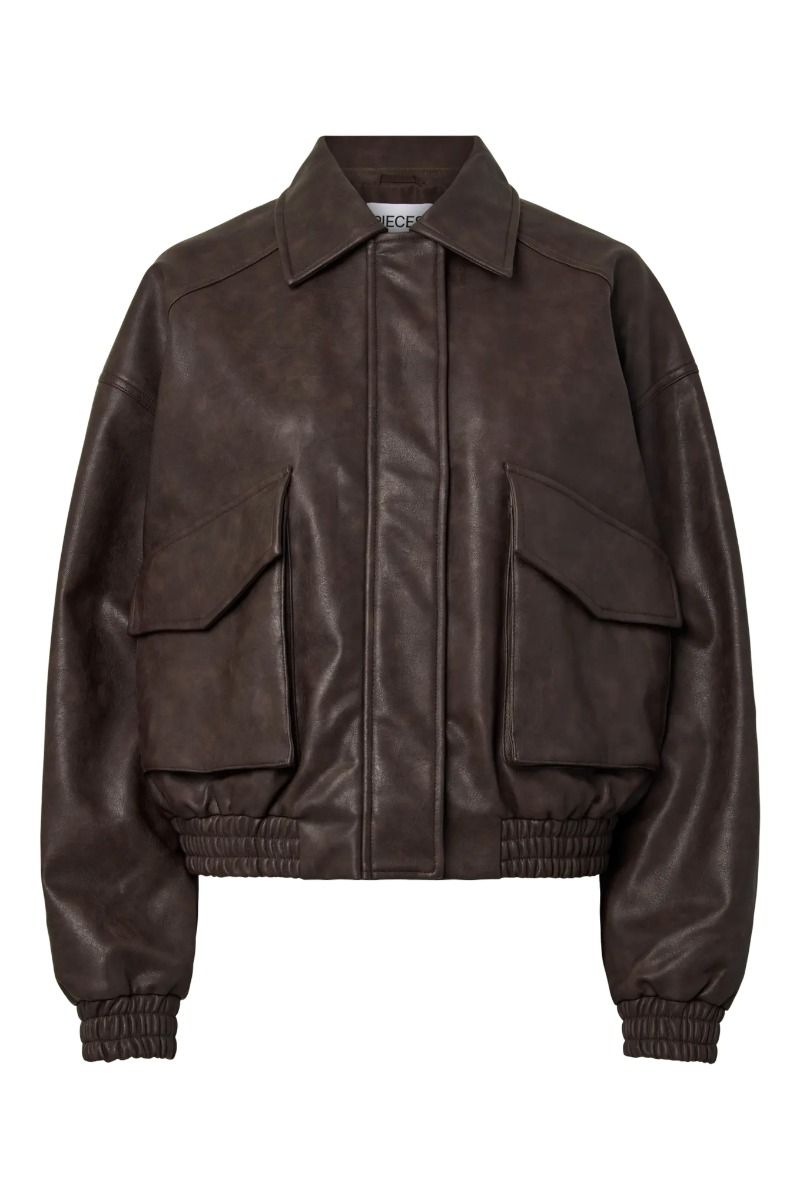 Pieces - Jakke - Ariana Bomber Jacket - Chicory Coffee (Levering midt august)