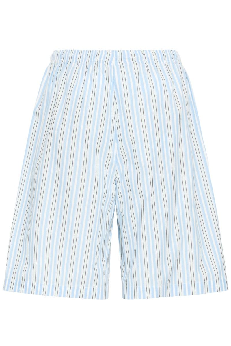 Ichi - Shorts - Samia SHO - Powder Blue Stripe