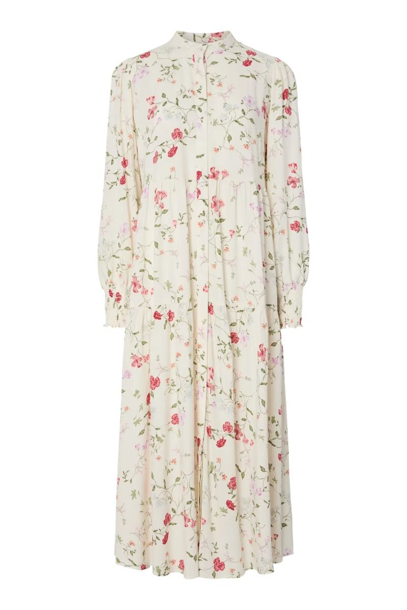 Y.A.S - Kjole - Asina LS Long Shirt Dress - Pristine Botalia