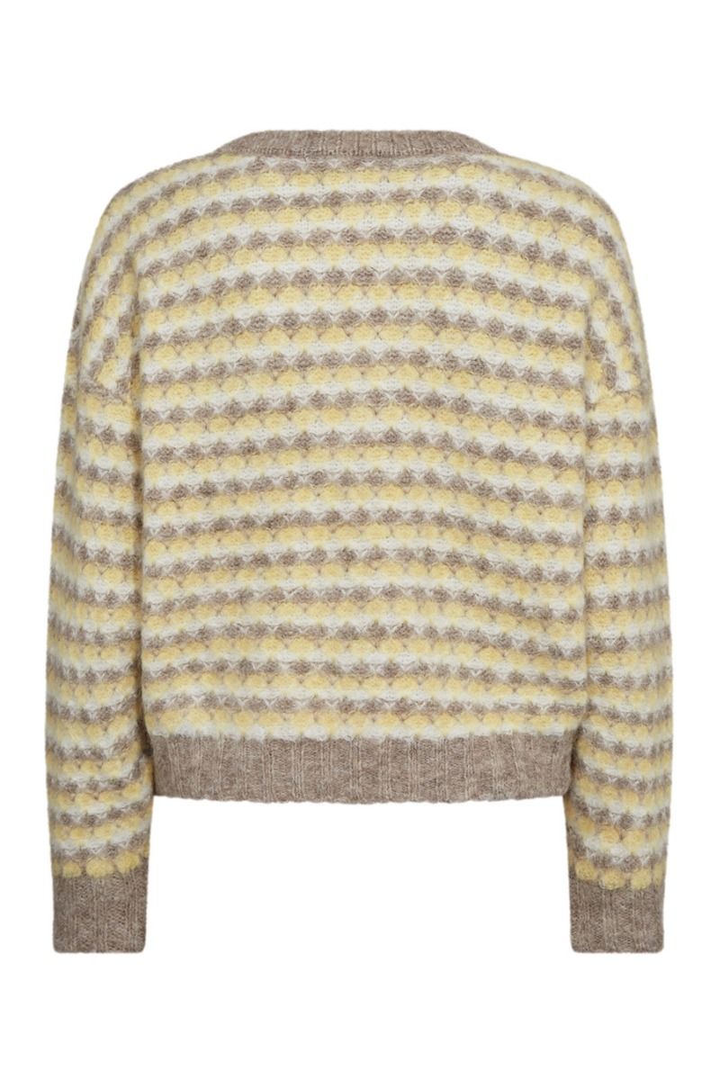 A-View - Strik - Sassi Knit Pullover - Sand/Yellow