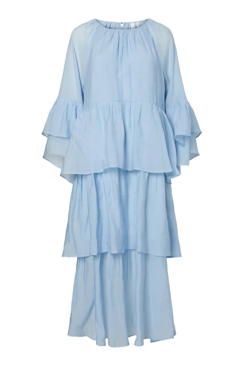 Y.A.S - Kjole - Senly 3/4 Long Dress - Skyway (Levering midt marts)