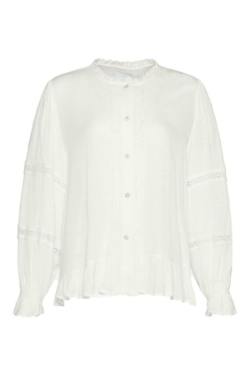 Noella - Bluse - Shelli Lace Blouse - White