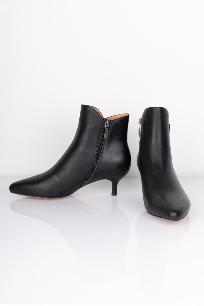 Shoe The Bear - Støvle - Saga Zip Leather - Black