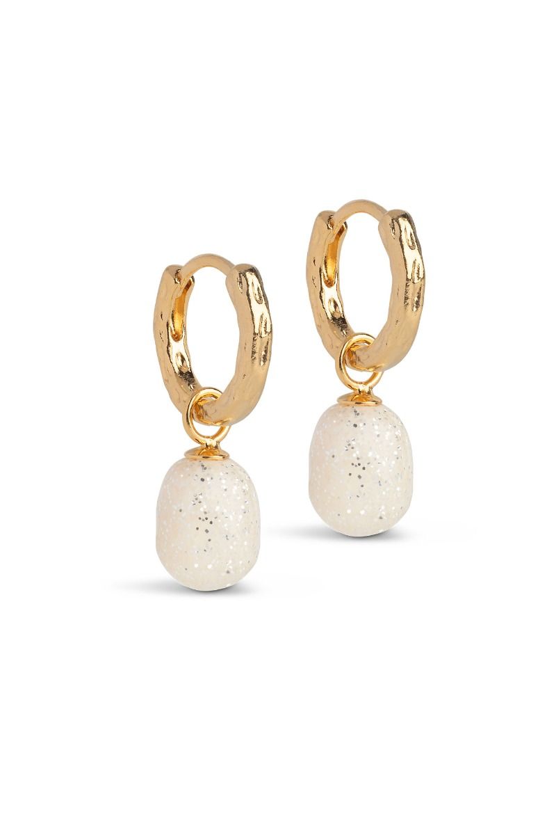 Enamel - Øreringe - Hoops, Significant Enamel - Sparkle