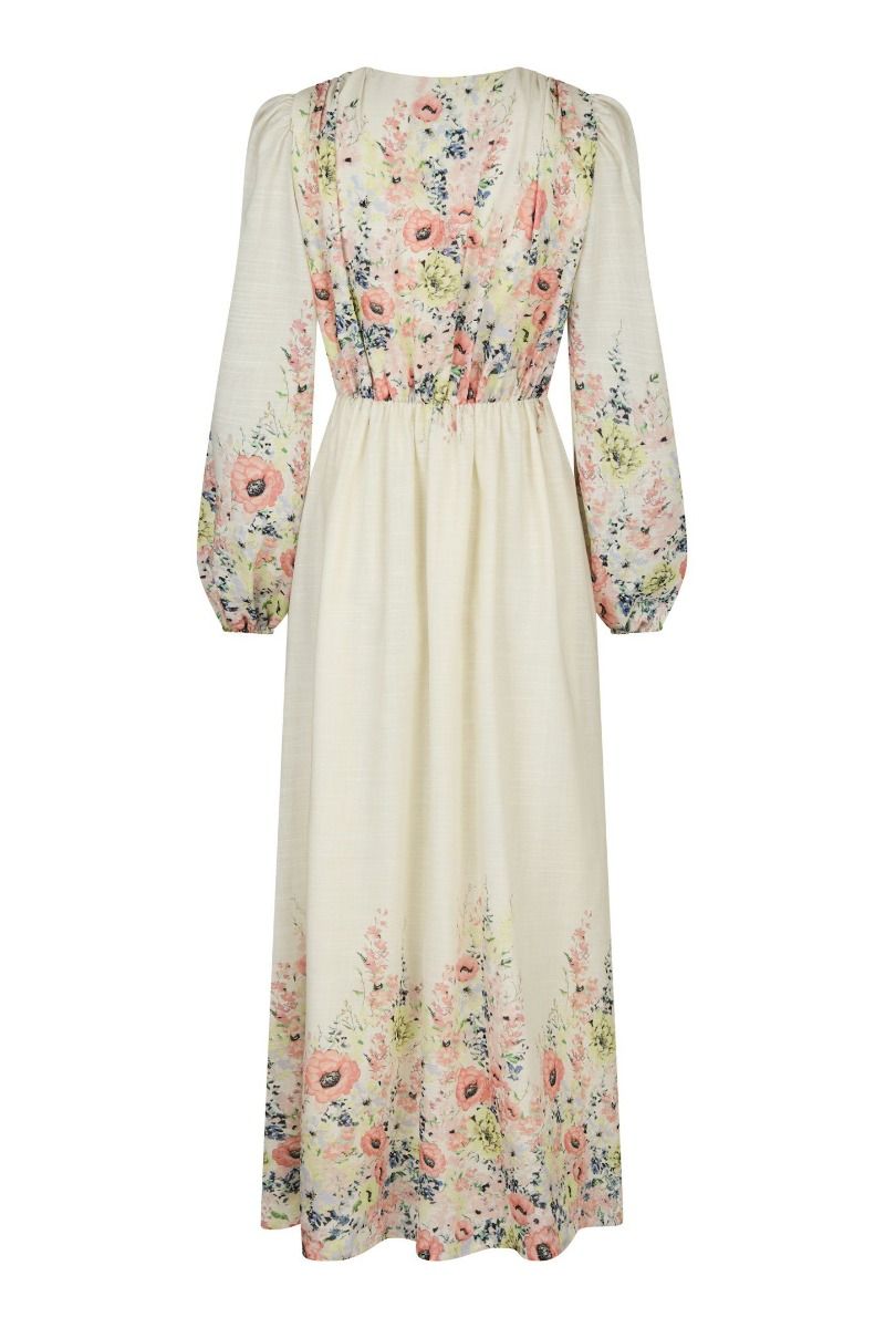 Neo Noir - Kjole - Silfi Flower Print Dress - Creme