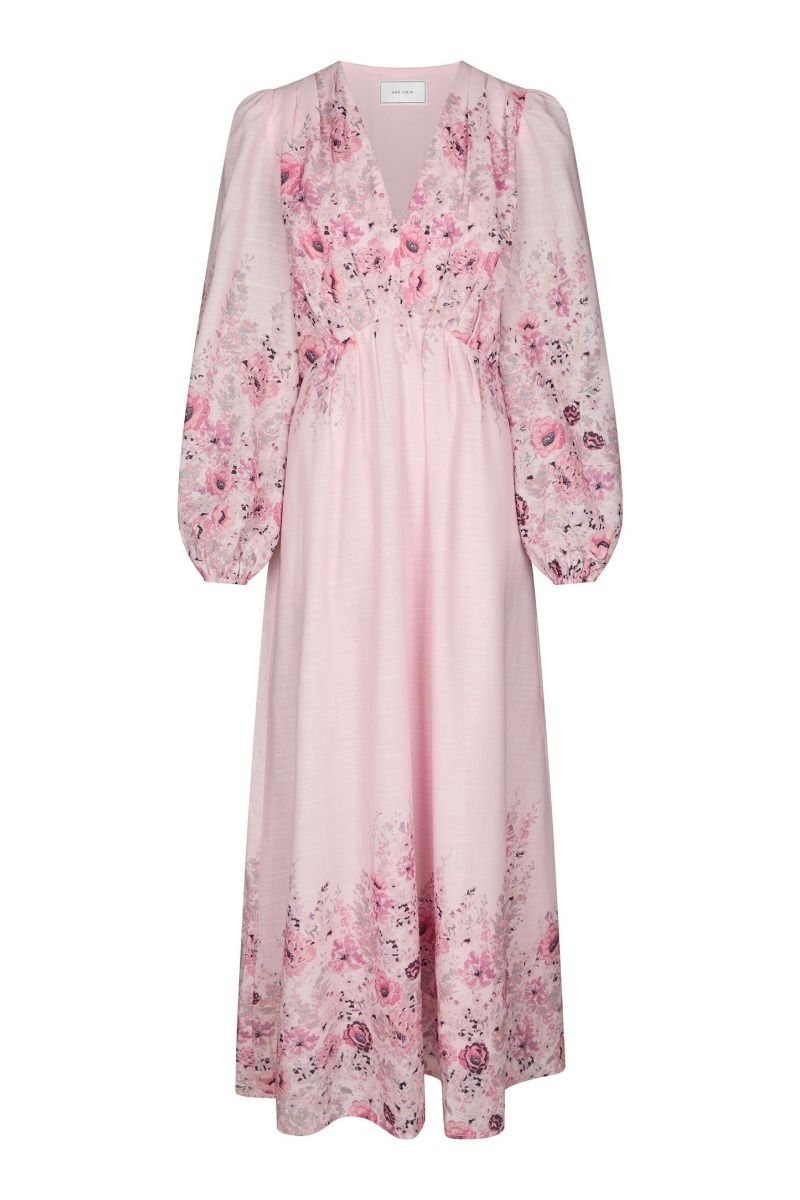Neo Noir - Kjole - Silfi Flower Print Dress - Dusty rose (Levering midt april)