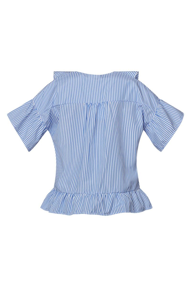 Sisters Point - Bluse - Catey-T - L. Blue/White