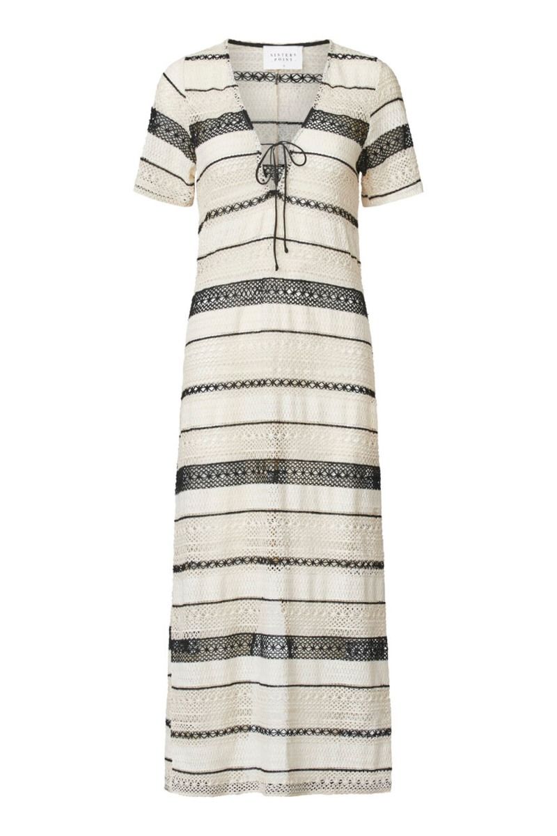 Sisters Point - Kjole - Elasa-DR - Cream/Black
