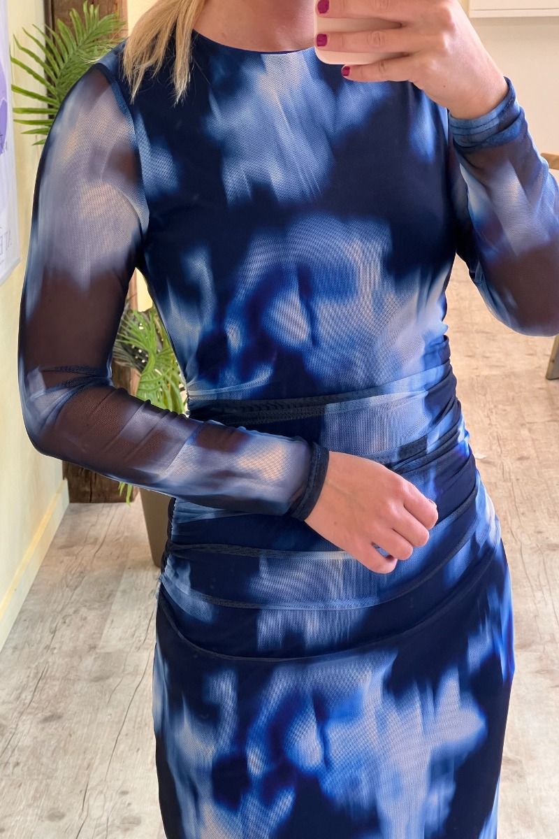 Sisters Point - Kjole - Esme-DR.LS1 - Blue Graphic 