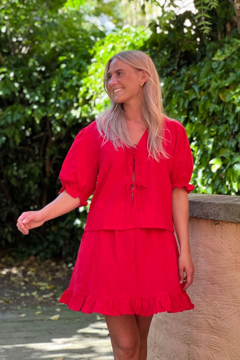 Sisters Point - Nederdel - Enila Skirt - Red