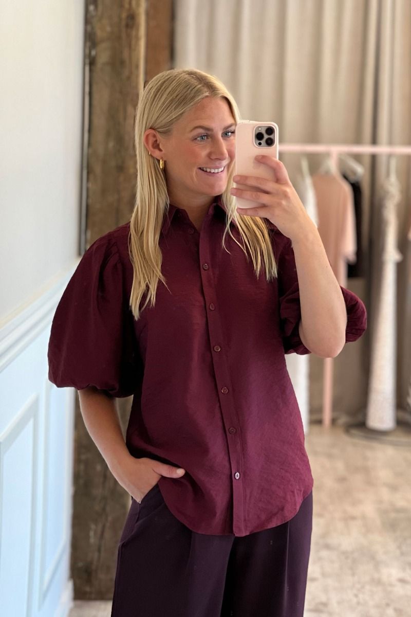 Sisters Point - Skjorte - Ella-SH - D. Bordeaux