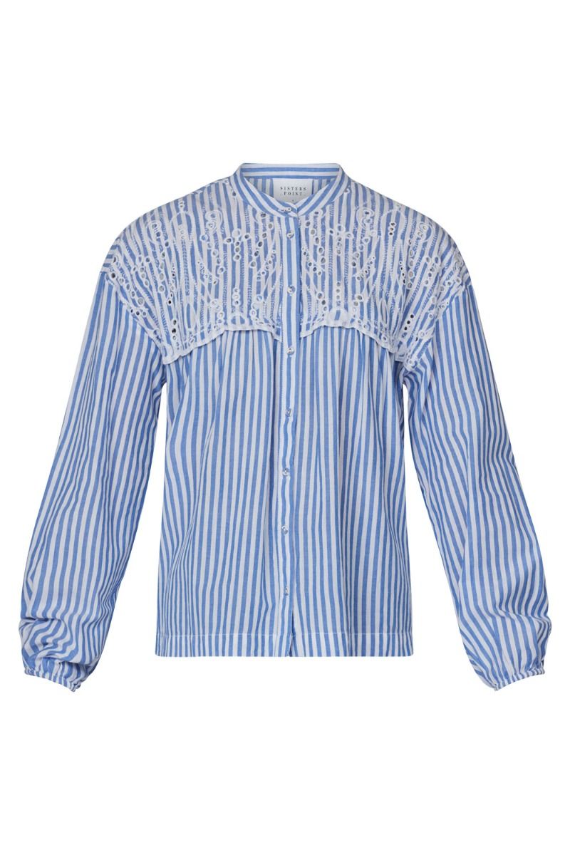 Sisters Point - Skjorte - ILUA-SH1 - White/Blue