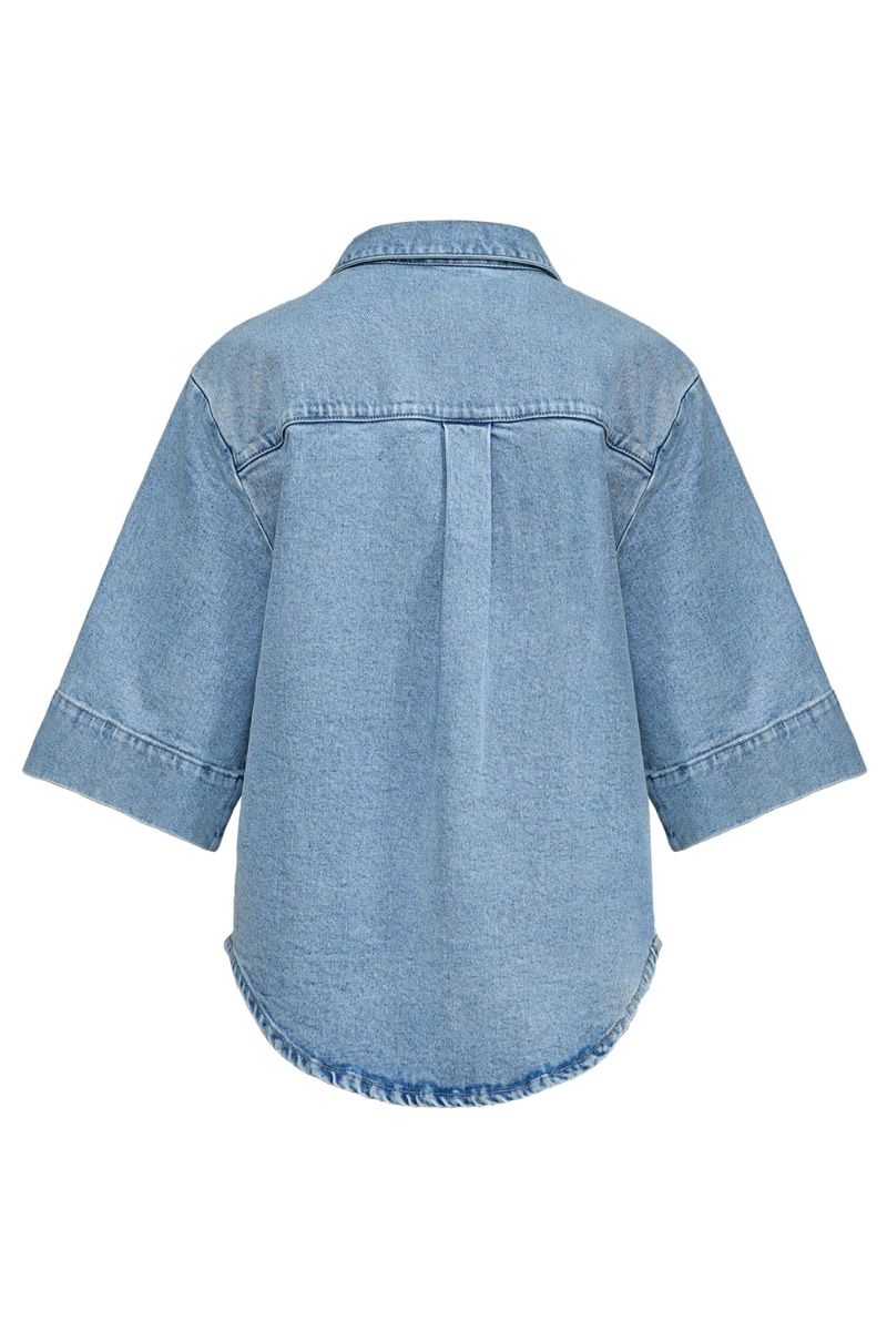 Sisters Point - Skjorte - Olea Ja6 - Mid Blue Wash
