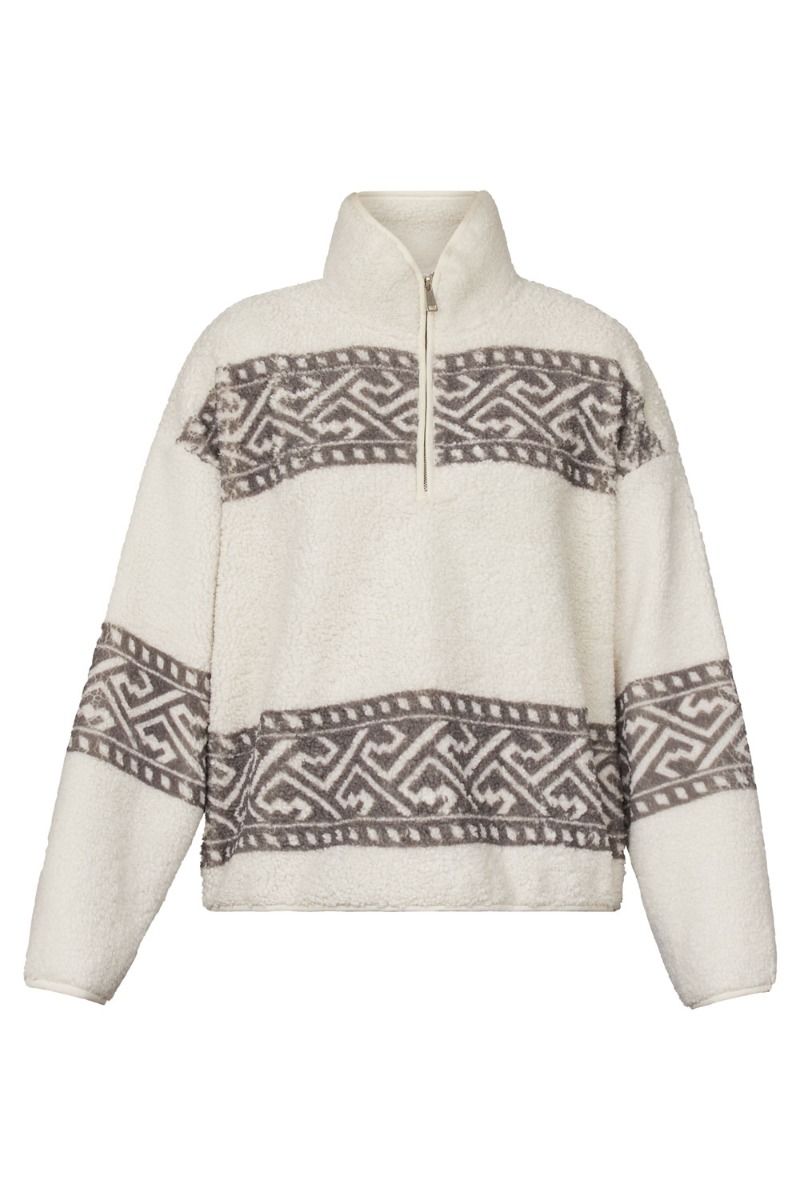 Sisters Point - Sweat - Hosa Teddy - Cream/D. Grey