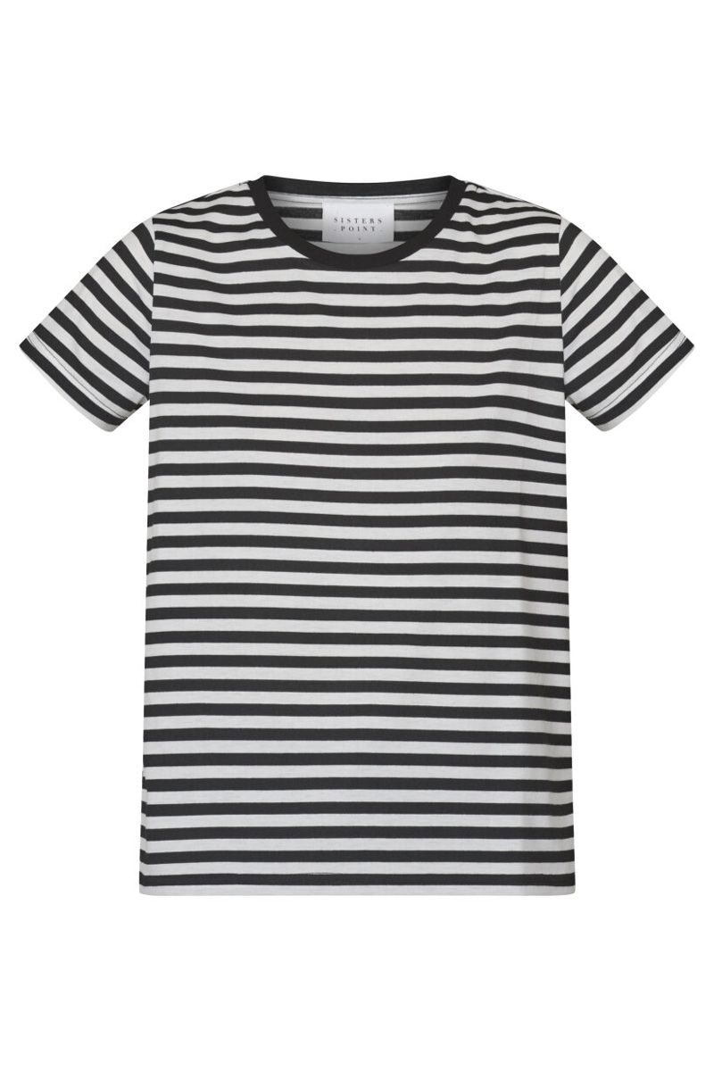 Sisters Point - T-shirt - Hico-SS1 - Cream/Black