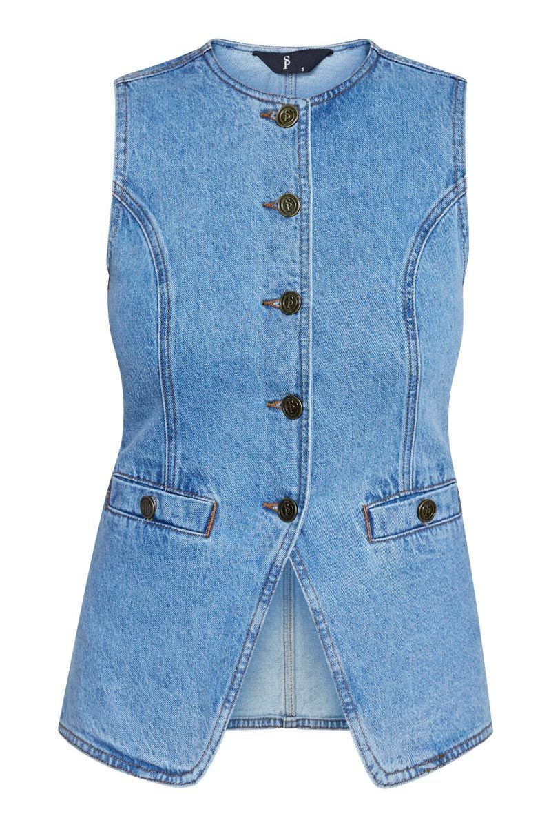 Sisters Point - Vest - Fela - Light Denim