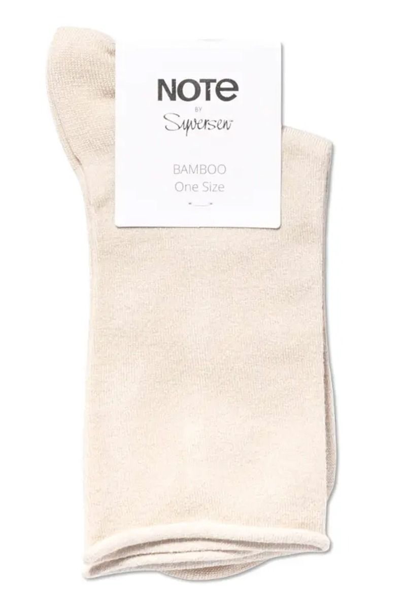 Oroblu - Strømper - Note Bamboo Roll Top - Beige