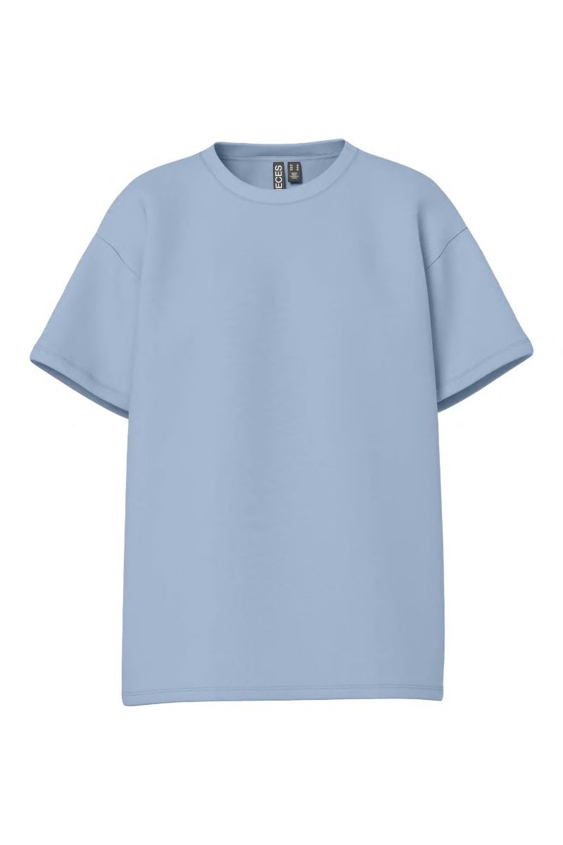 Pieces - T-shirt - Skylar SS Oversized Tee - Cashmere Blue