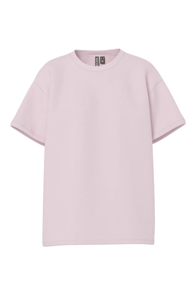 Pieces - T-shirt- Skylar SS Oversized Tee - Roseate Spoonbill