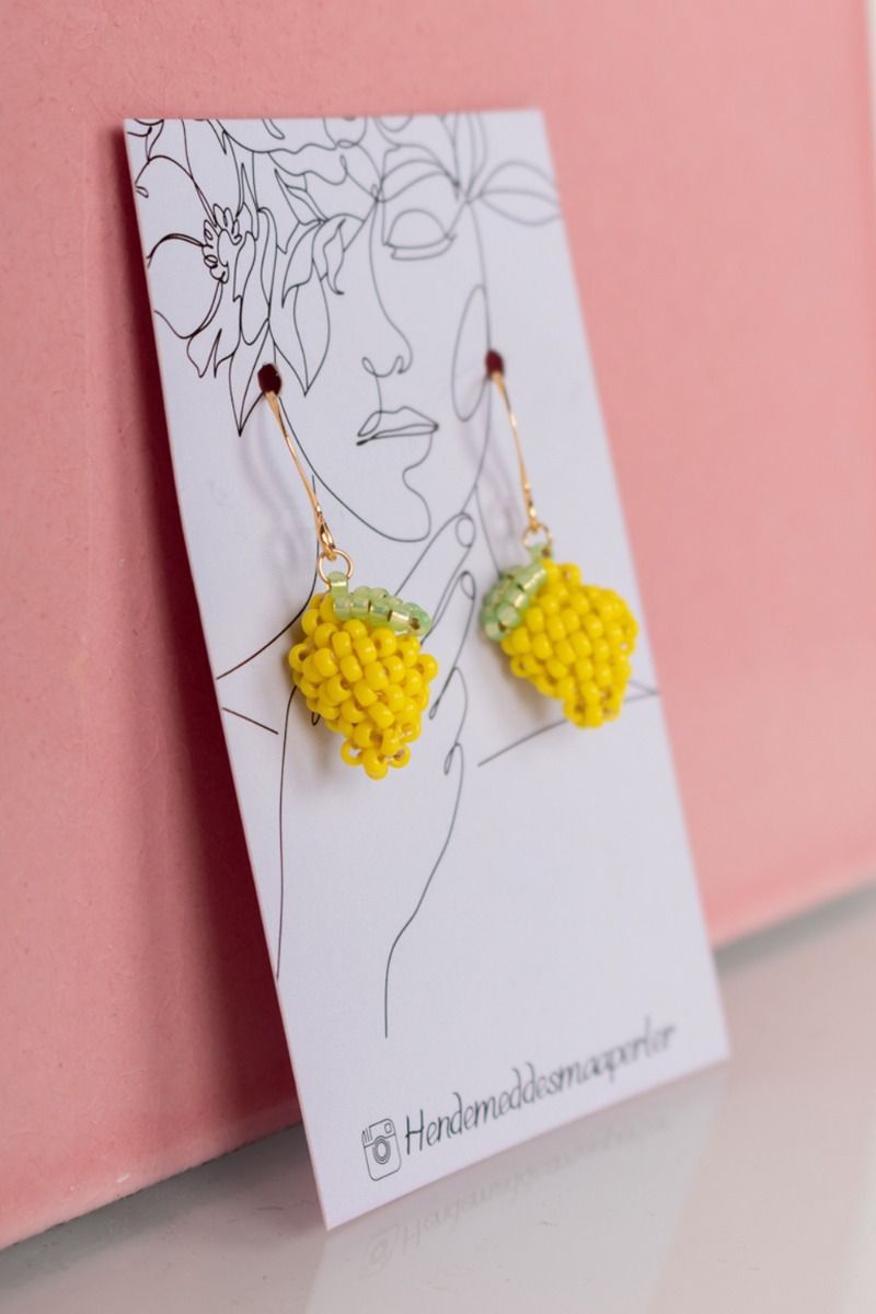 Små Perler - Øreringe - Sweet Lemons - Guld