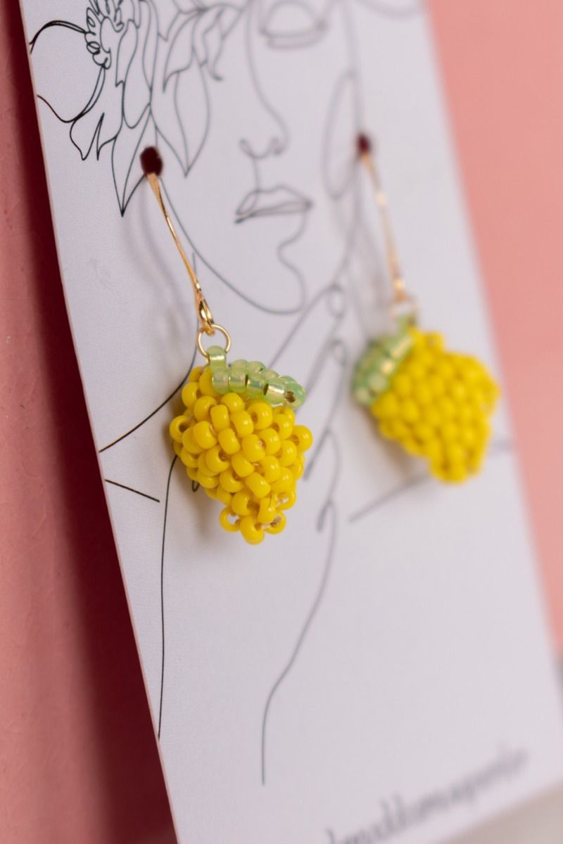 Små Perler - Øreringe - Sweet Lemons - Guld