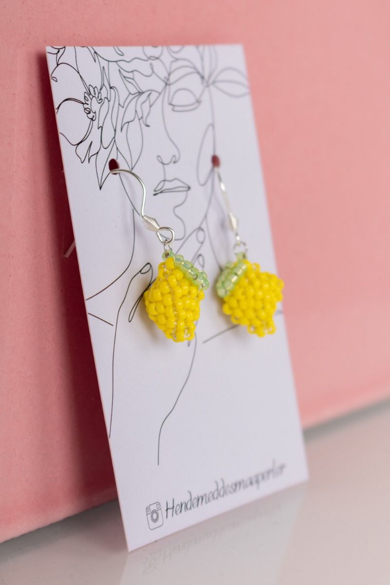Små Perler - Øreringe - Sweet Lemons - Sølv