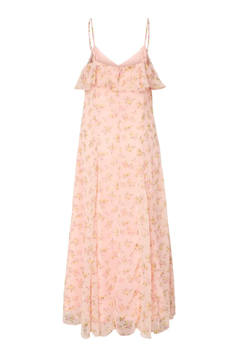 Y.A.S - Kjole - Soiree Strap Maxi Dress S. - BM - Blushing Rose Soiree (Levering midt april)