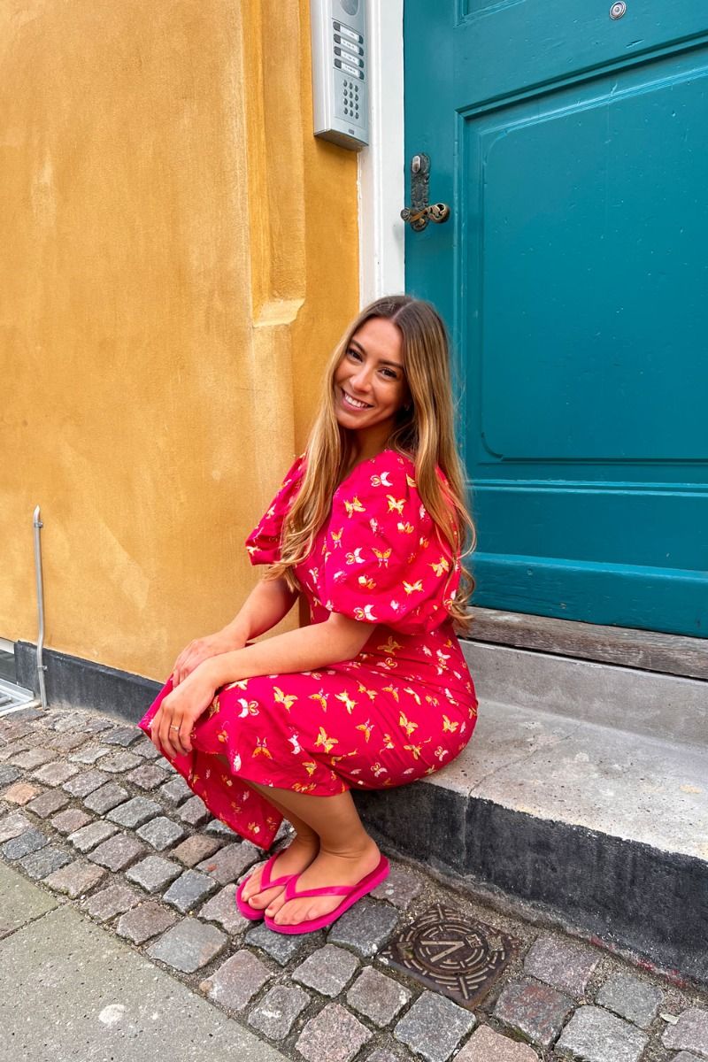 Something New - Kjole - SN Buffy SS Calf Dress - Oca Innuendo