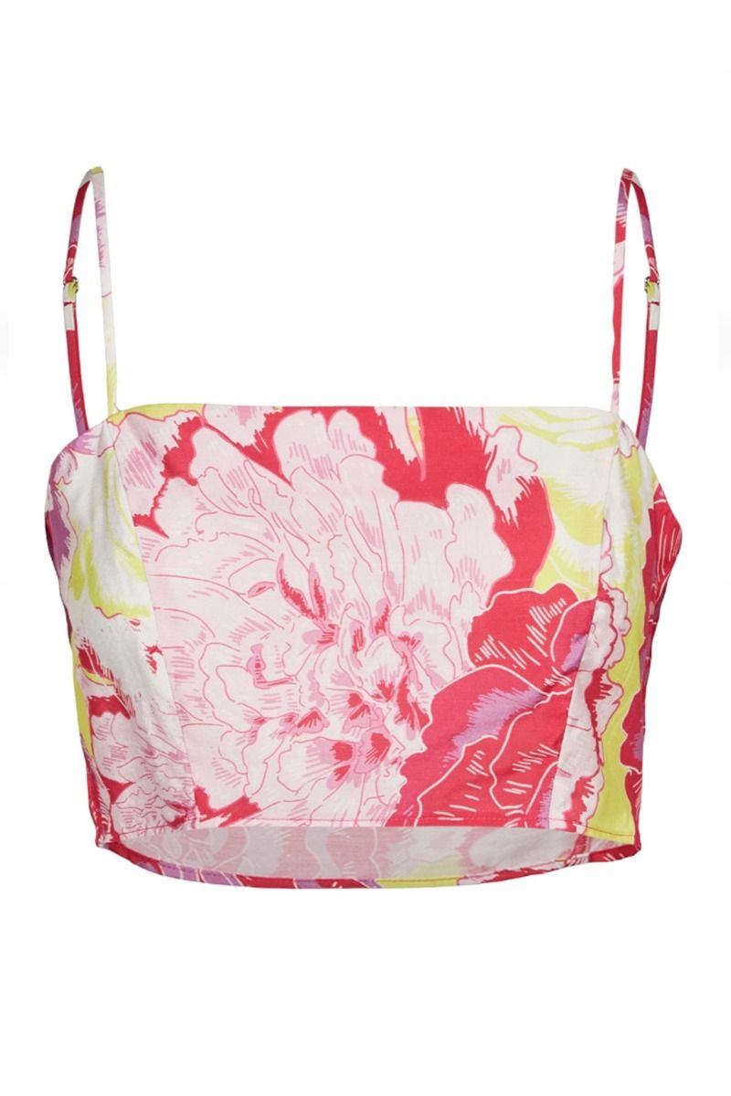 Something New - Top - SN Flora SL Short Top - Oca Yellow Plum