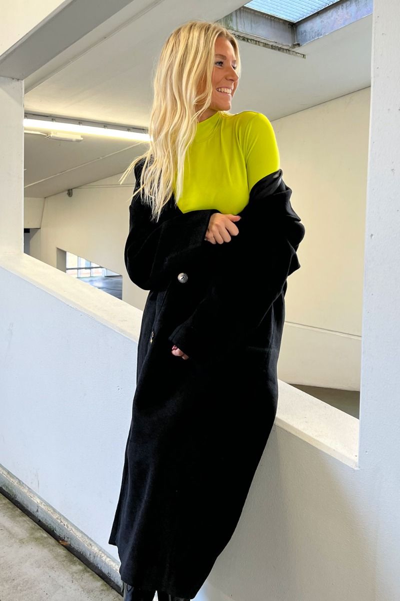 SomethingNew - Bluse - Naomi LS Highneck Top - Fragile Sprout