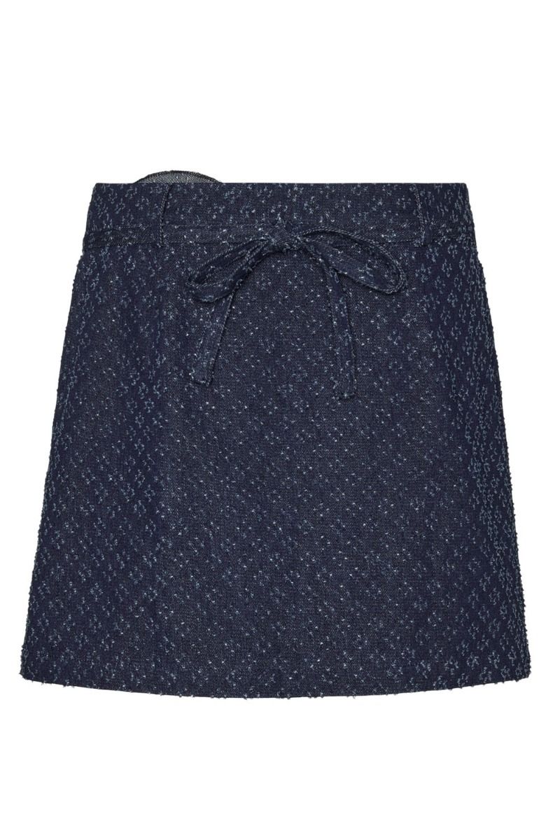 Something New - Nederdel - SN Ginna Short Denim Skirt - Dark Blue Denim