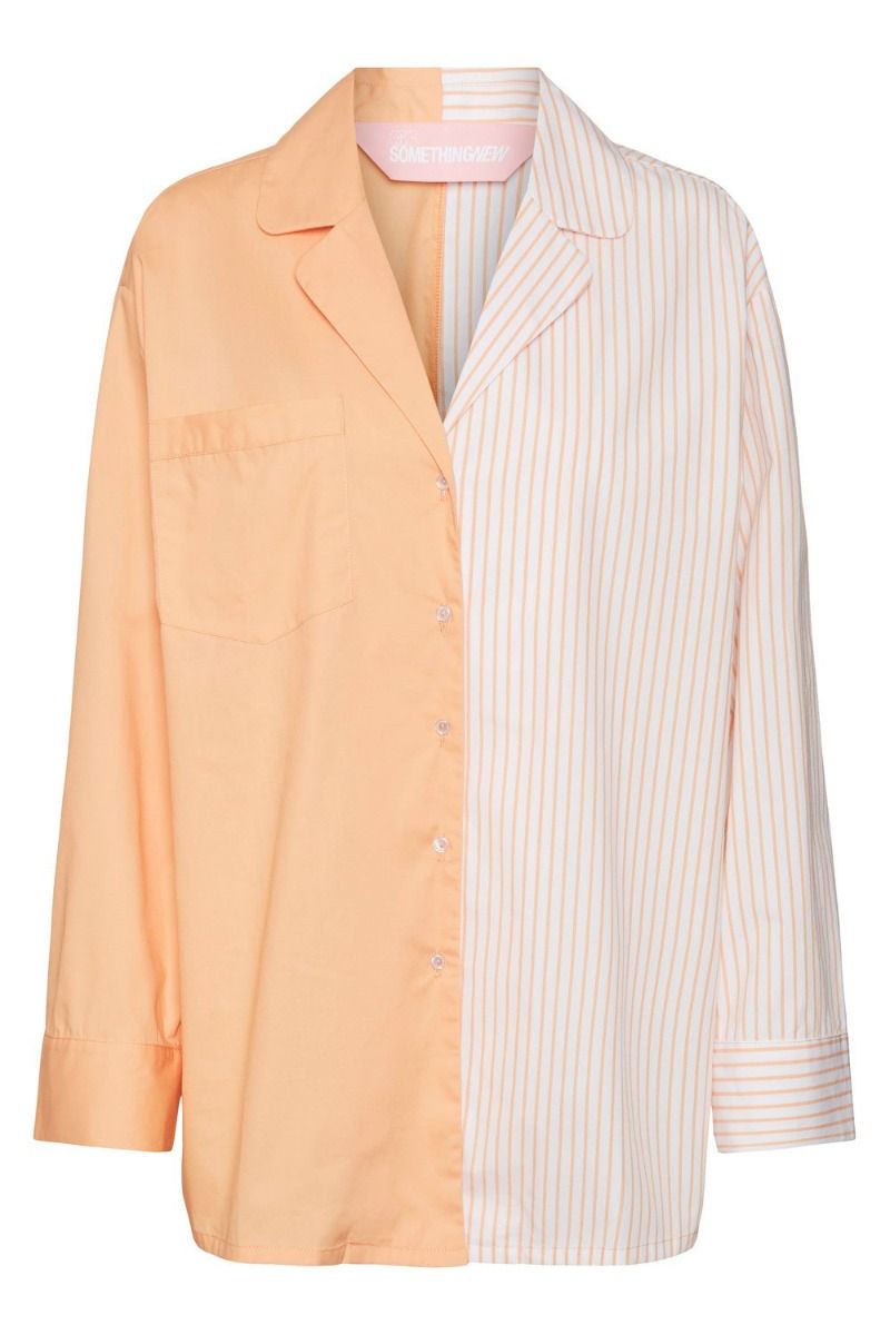 Something New - Skjorte - SN Fridda LS Shirt - Stripe Snow White