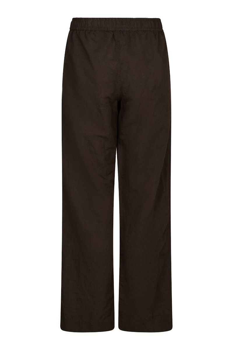 Neo Noir - Bukser - Sonar Linen Pants - Dark brown