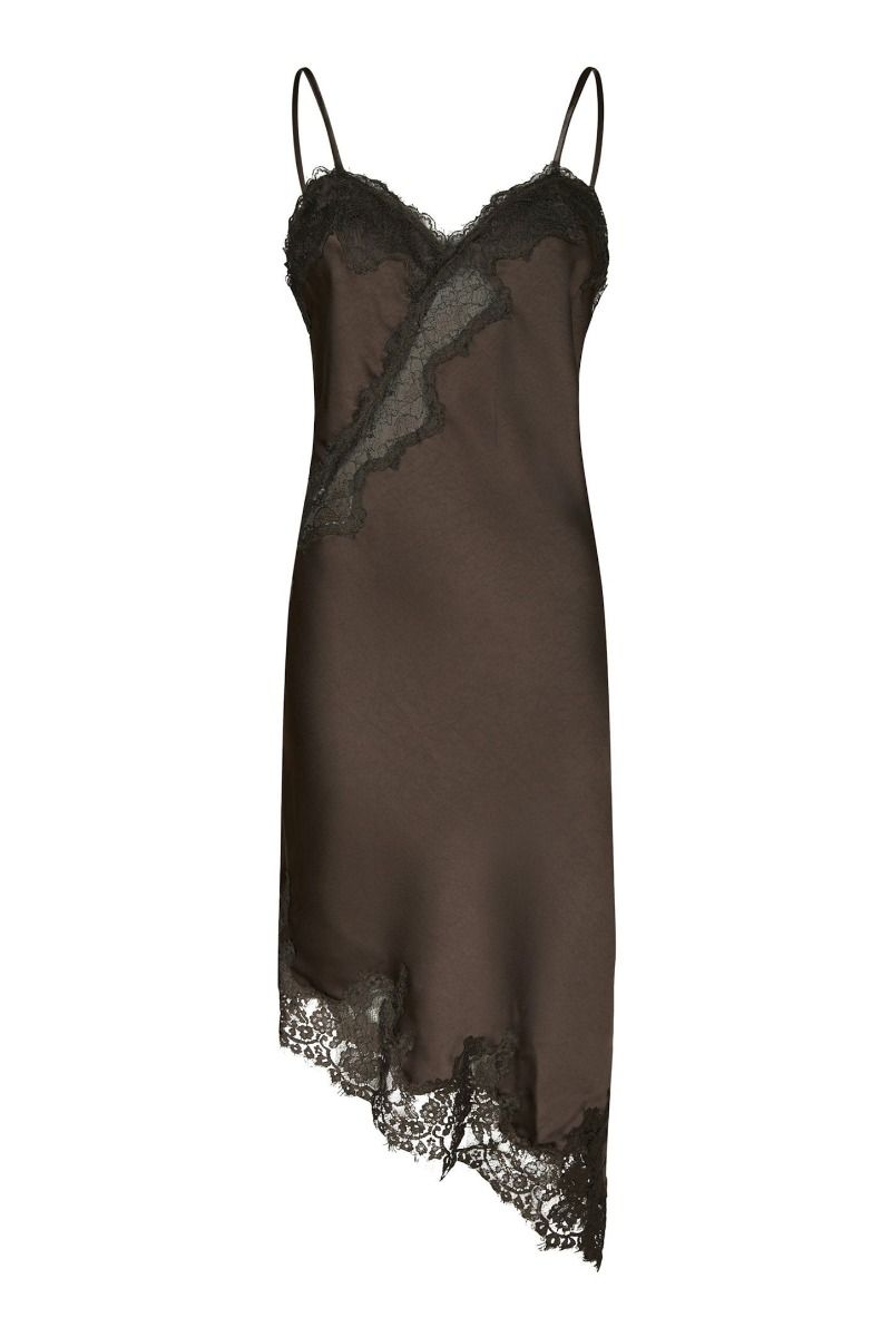 Neo Noir - Kjole - Sorelle Lace Dress - Dark brown