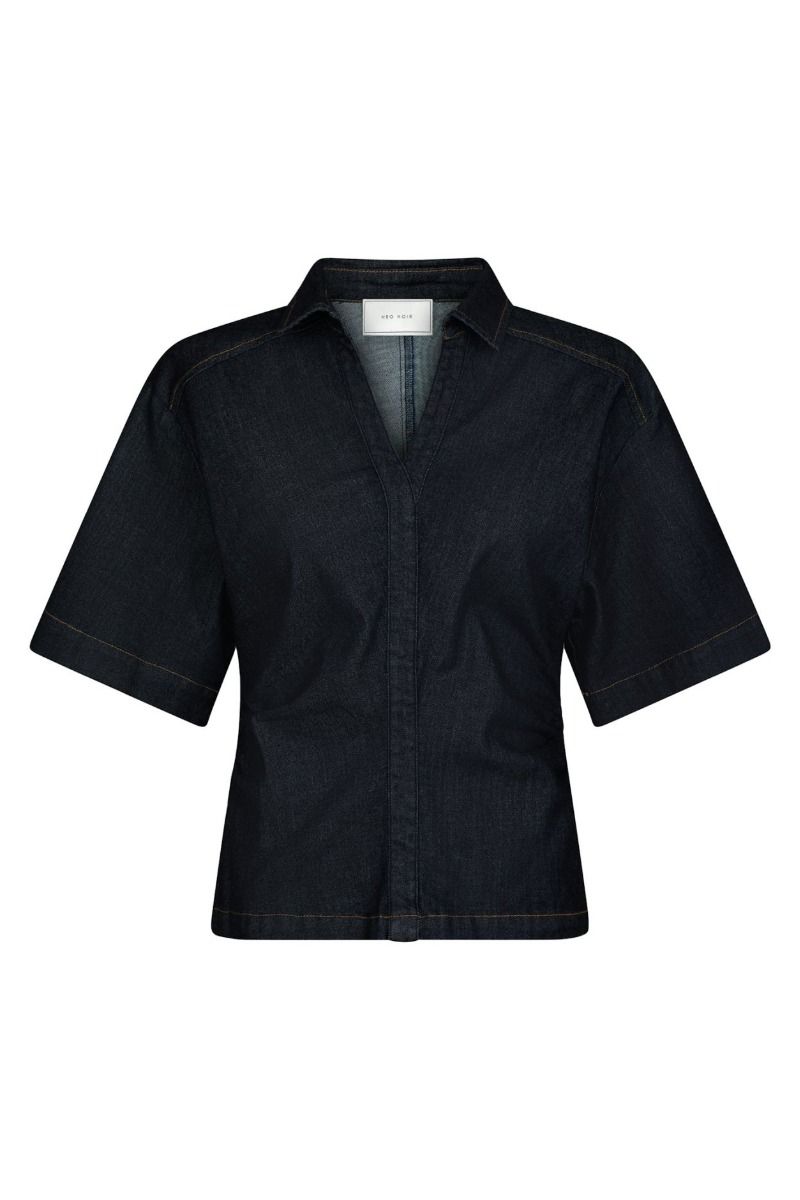 Neo Noir - Bluse - Spenda Denim Blouse - Dark Blue