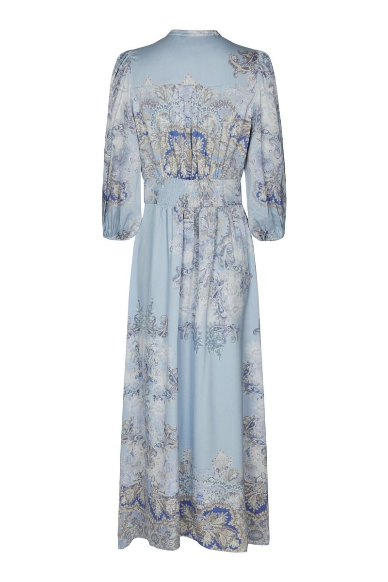 Neo Noir - Kjole - Stellar Artist Paisley Dress - Light Blue (Levering midt april)