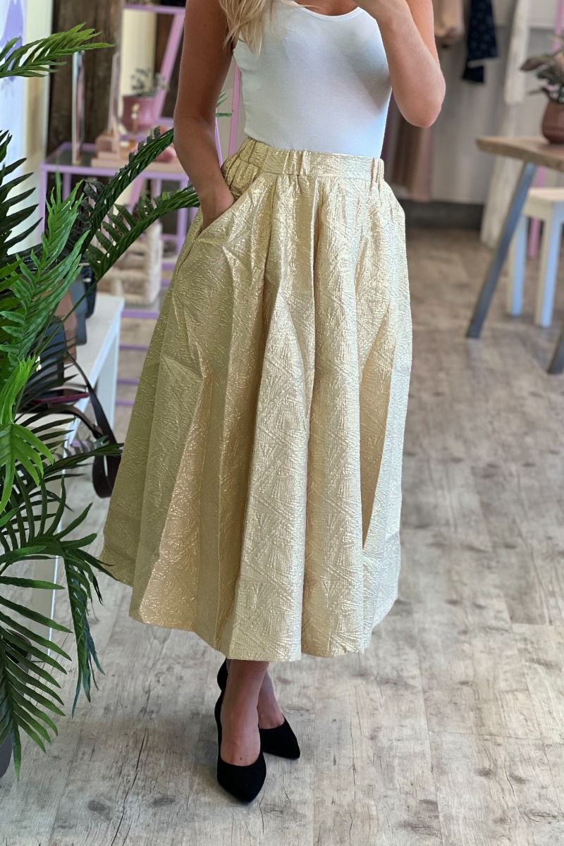 Stories From The Atelier by Copenhagen Shoes - Nederdel - Thinking Skirt - Gold