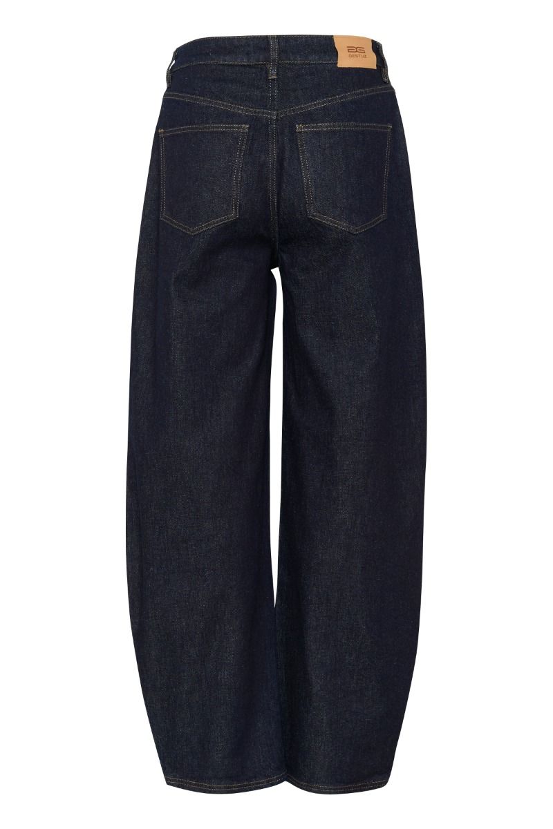 Gestuz - Jeans - GZsummer HW Wide Jeans - Unwashed denim