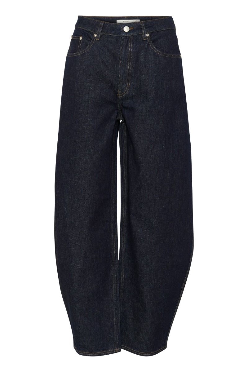 Gestuz - Jeans - GZsummer HW Wide Jeans - Unwashed denim