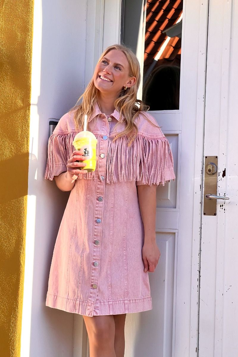 Y.A.S - Kjole - Yassun 2/4 Denim Dress - Fest Zephyr