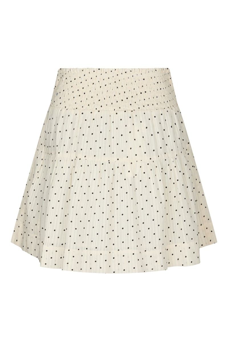 Neo Noir - Nederdel - Tarrow Dot Skirt - Creme