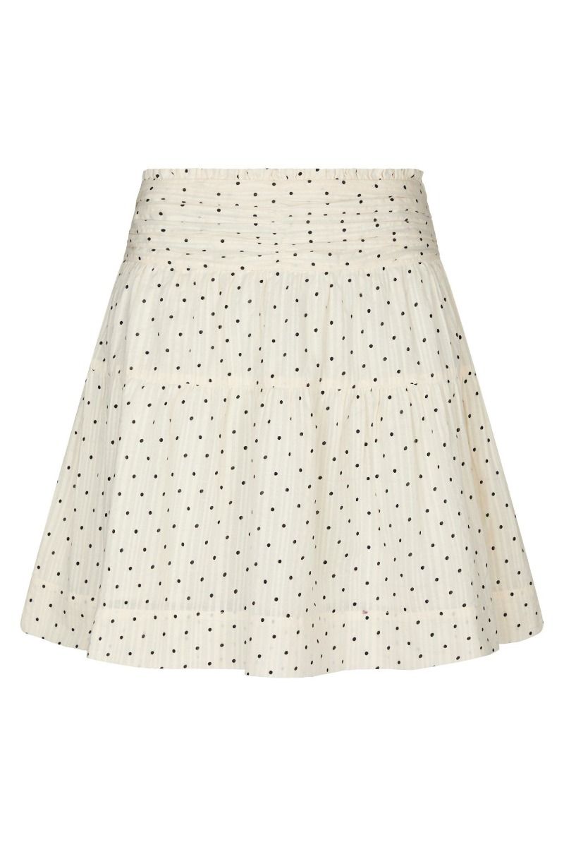 Neo Noir - Nederdel - Tarrow Dot Skirt - Creme
