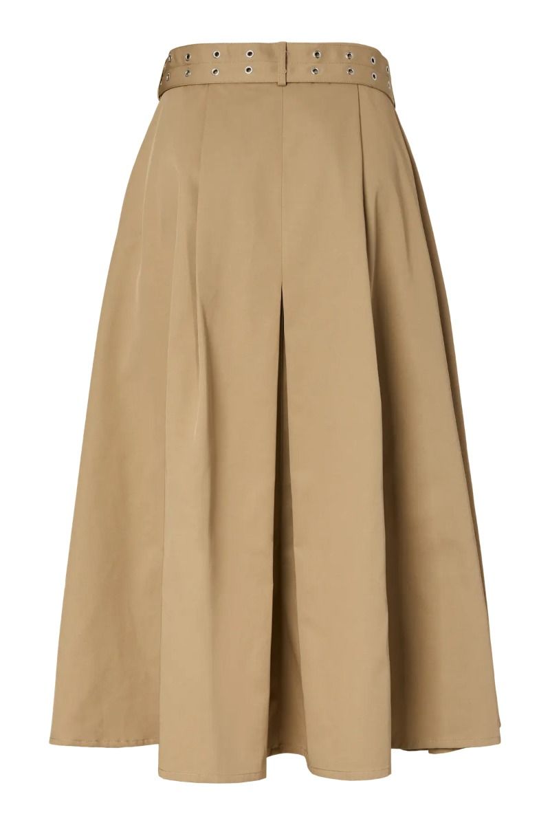 Y.A.S - Nederdel - Timala HW Long Trench Skirt - Incense