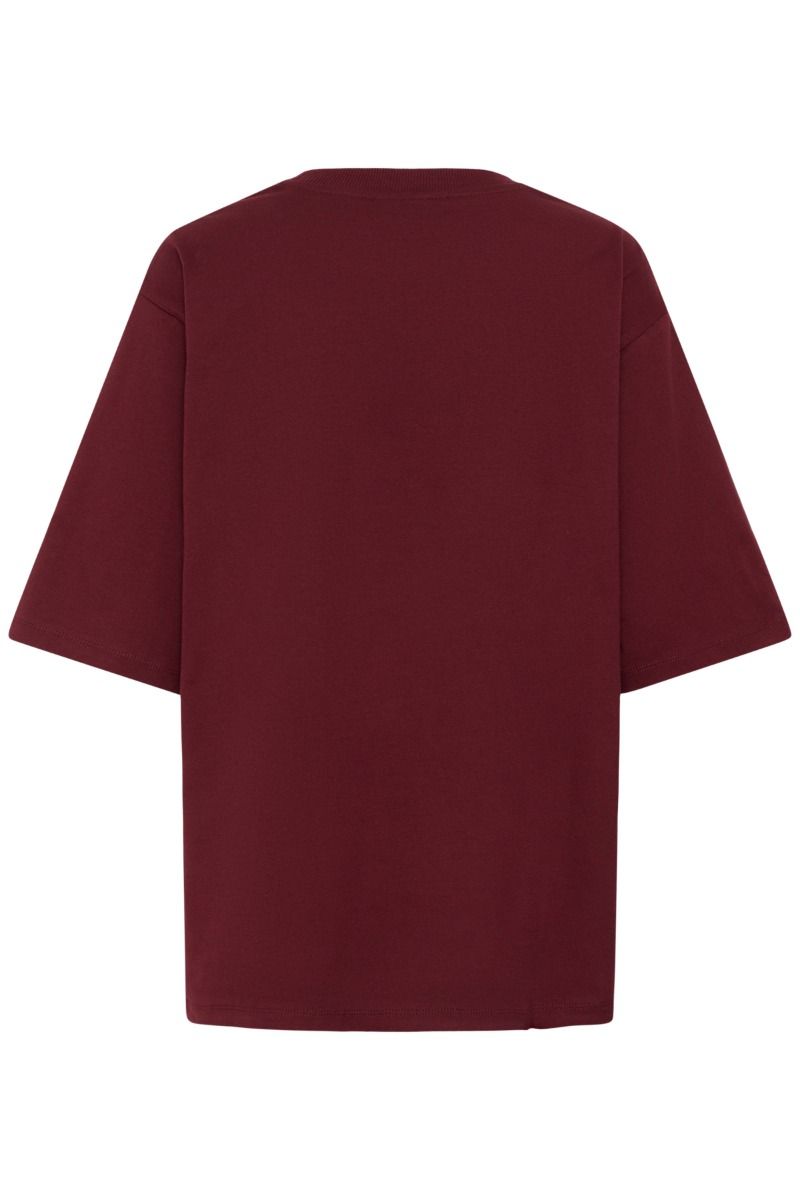 Gestuz - T-shirt - GZtimune Tee - Cabernet (Levering slut april)