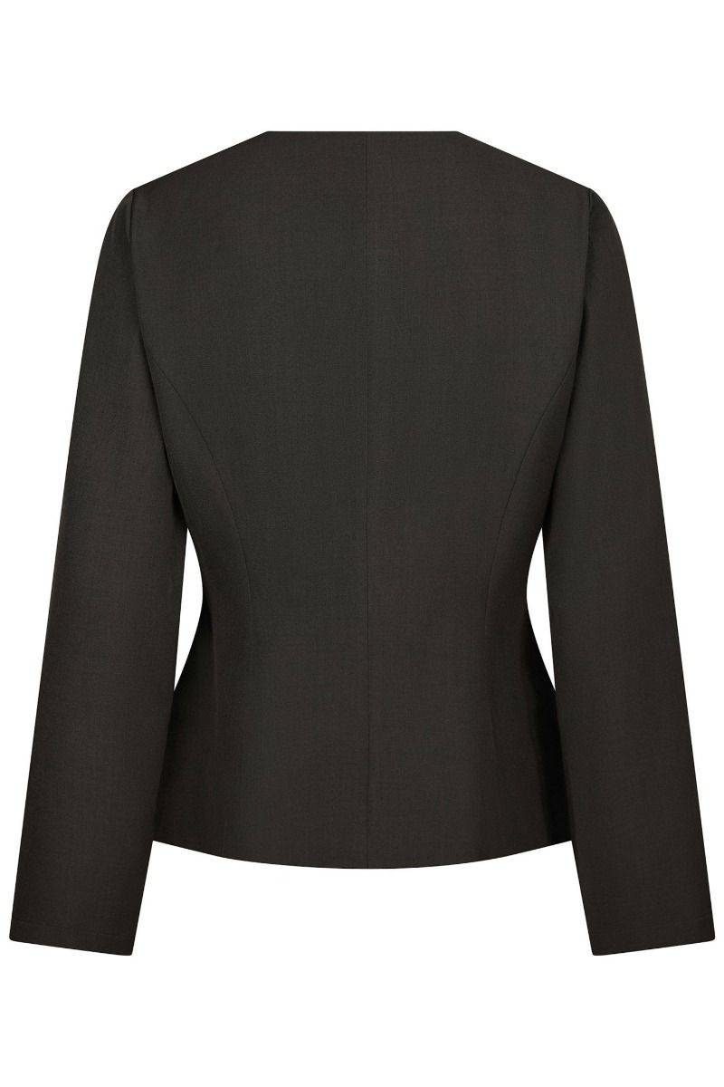 Neo Noir - Bluse - Toots Structure Blouse - Dark Grey