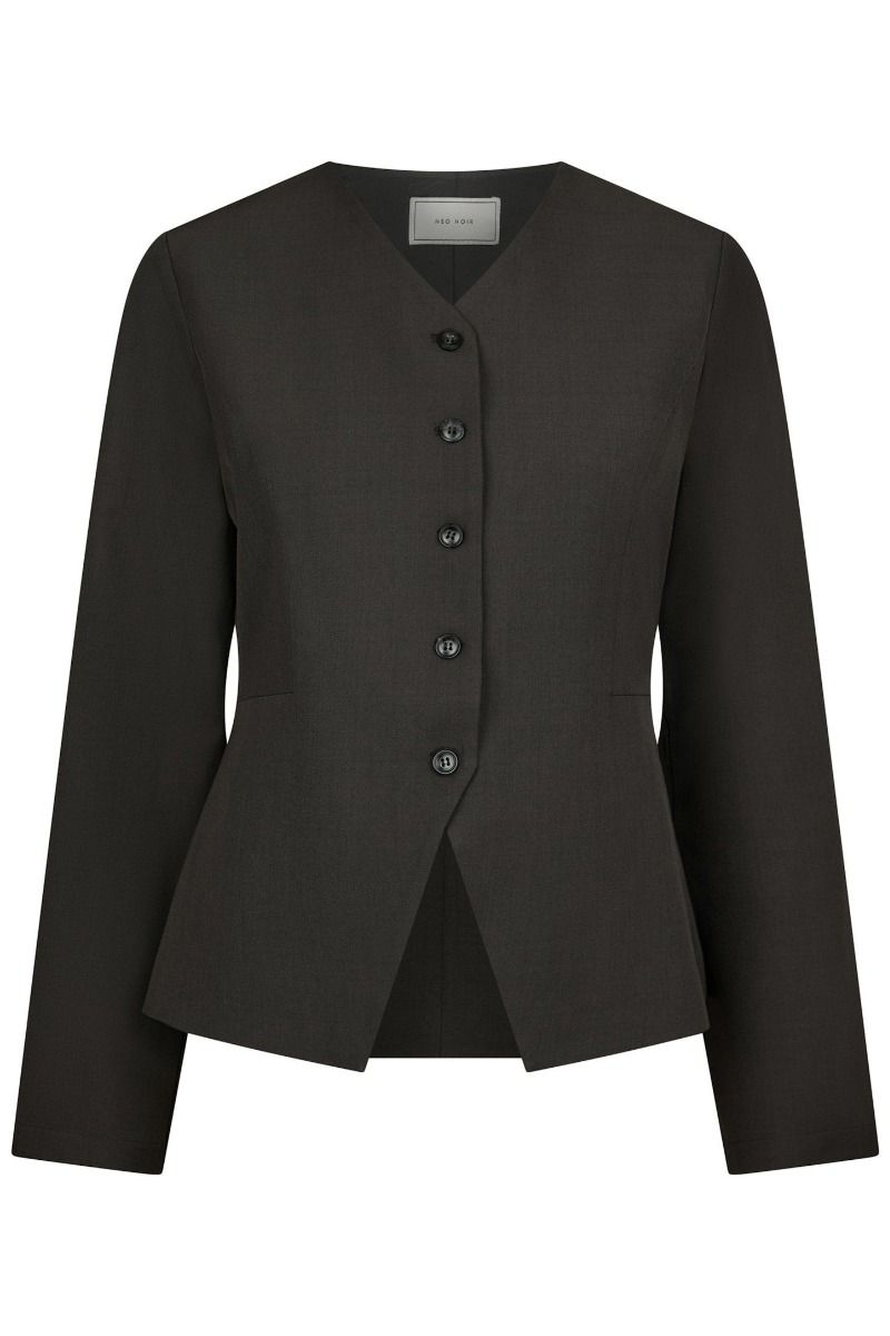 Neo Noir - Bluse - Toots Structure Blouse - Dark Grey