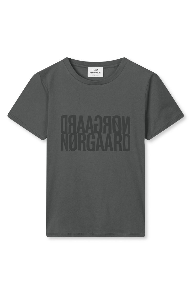 Mads Nørgaard - T-shirt - Single Cotton Trenda P Tee - Asphalt