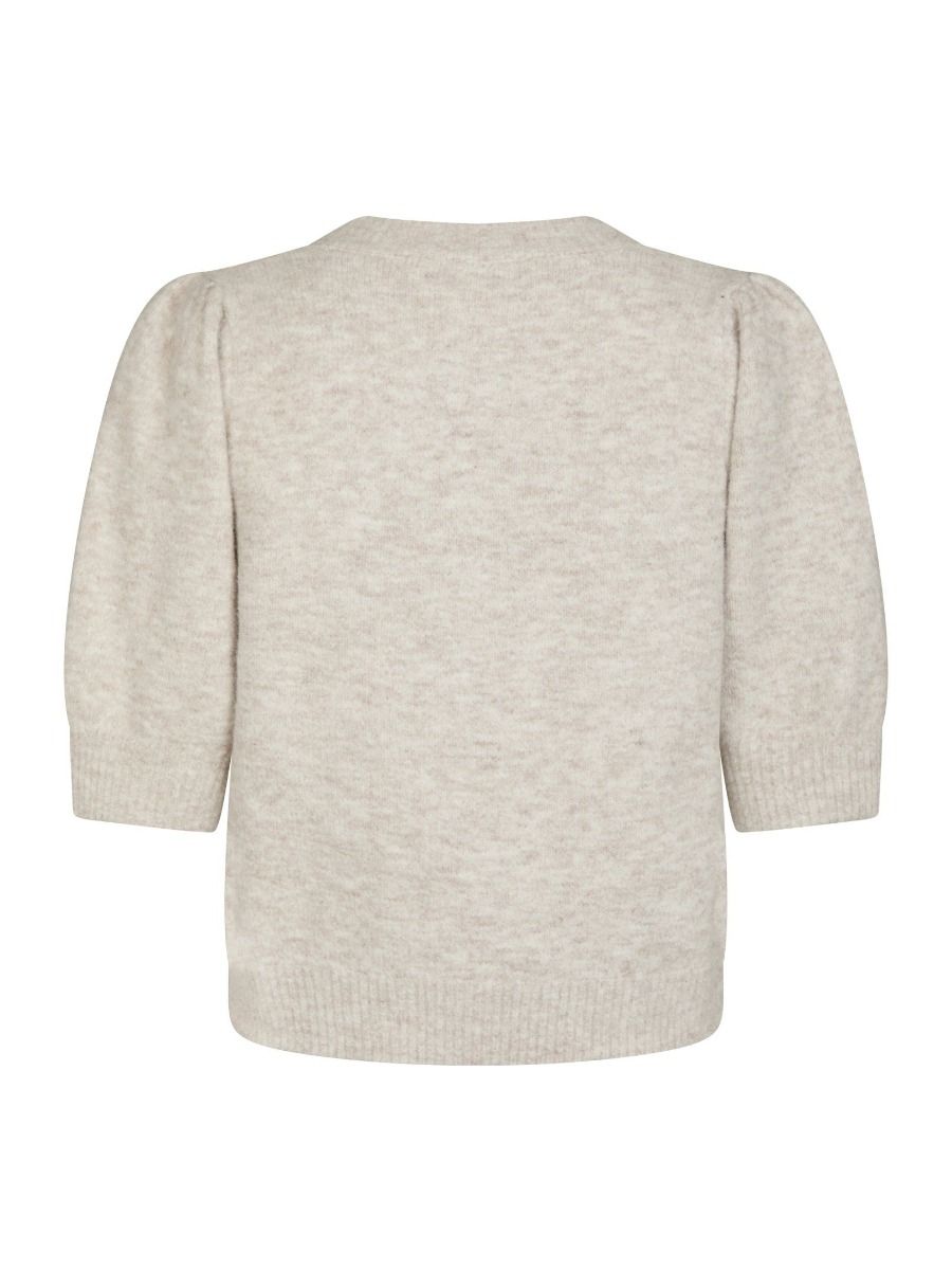 Neo Noir - Cardigan - Trudy Knit Cardigan - Beige Melange